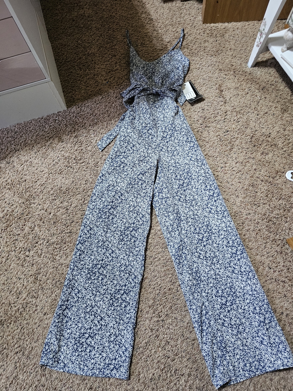NWT - HAVE Los Angeles Floral Wide-Leg Jumpsuit Size Small